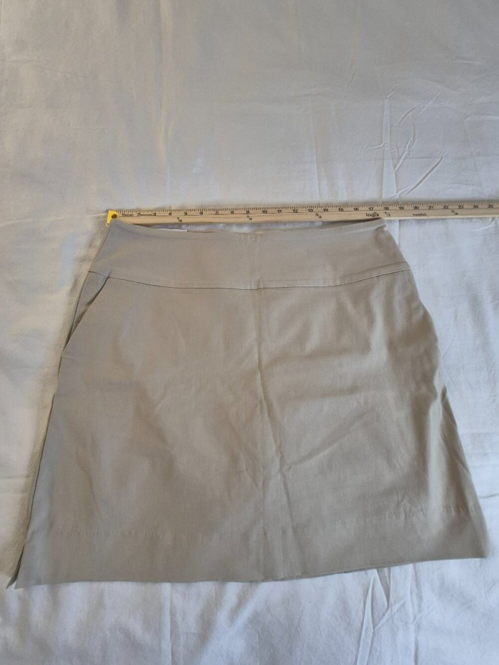 UP! Women's Pull-On Wrap Skort With Tummy Control TAN Size: 2XL, NWT